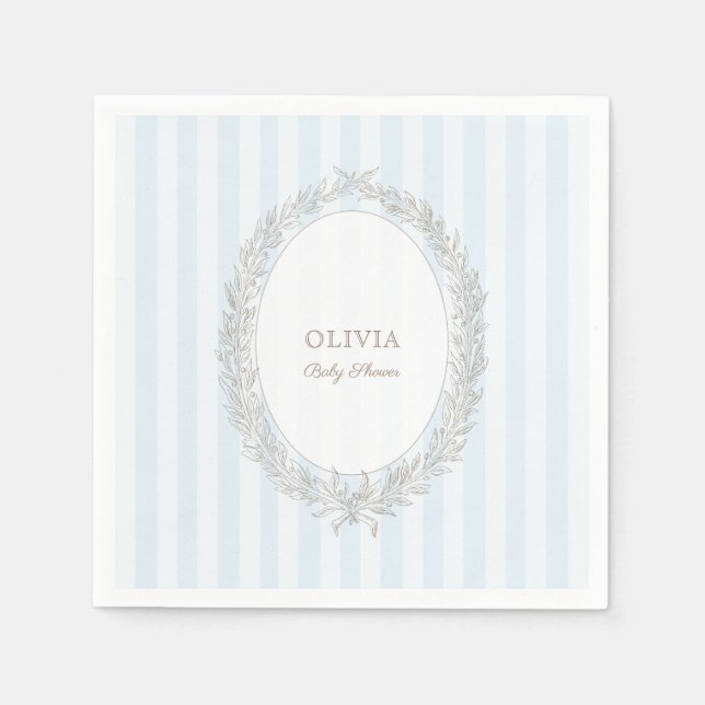 Servilleta De Papel Laduree French Caffee Patisserie Bonjour Bebe Blue (Anverso)