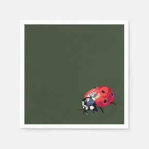 Servilleta De Papel Ladybug Cocktail Paper Napkins