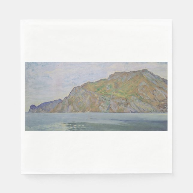 Servilleta De Papel Lago de Garda (por Koloman Moser) (Anverso)