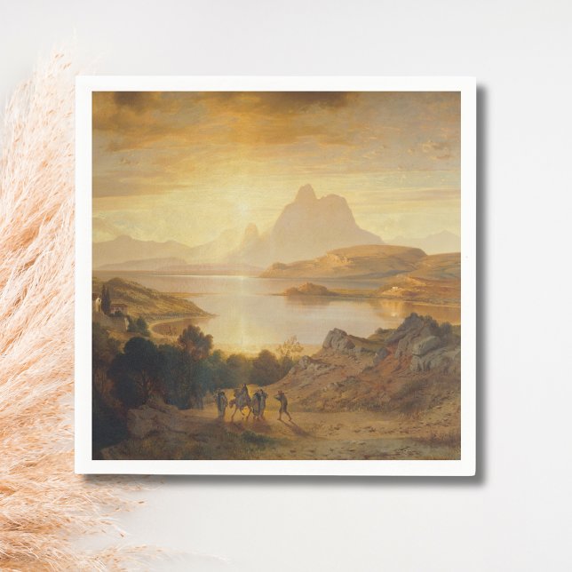 Servilleta De Papel Lago di Lugano – Albert Zimmermann (Subido por el creador)