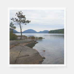 Servilleta De Papel Lago Eagle en el Parque Nacional Acadia