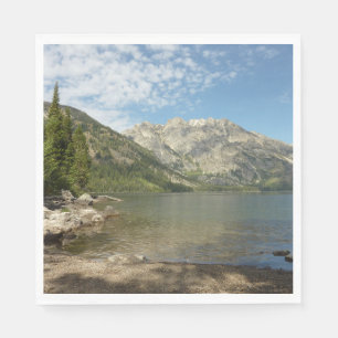 Servilleta De Papel Lago Jenny en el Parque Nacional de Grand Teton