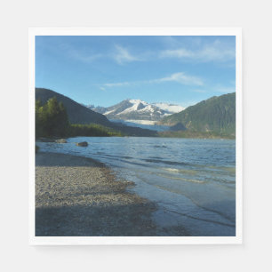 Servilleta De Papel Lago Mendenhall en el paisaje Juneau Alaska