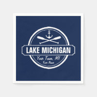 Lago Michigan, ciudad personalizado, nombre, ancla