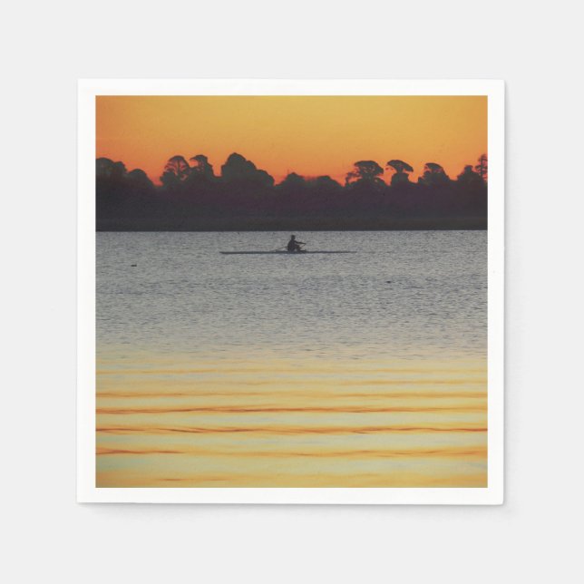 Servilleta De Papel Lake Wendouree Calm Before Nightfall (Anverso)