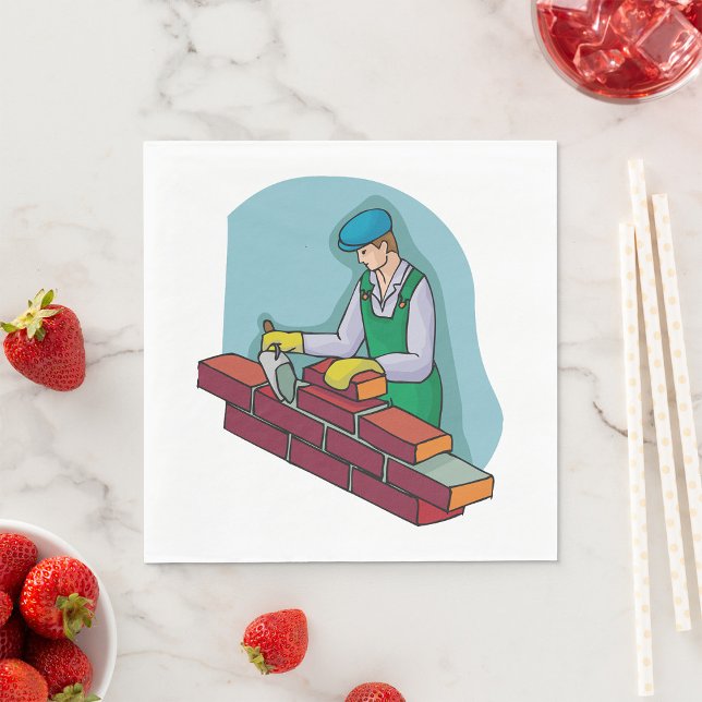 Servilleta De Papel Lámina de ladrillo en el trabajo (Subido por el creador)