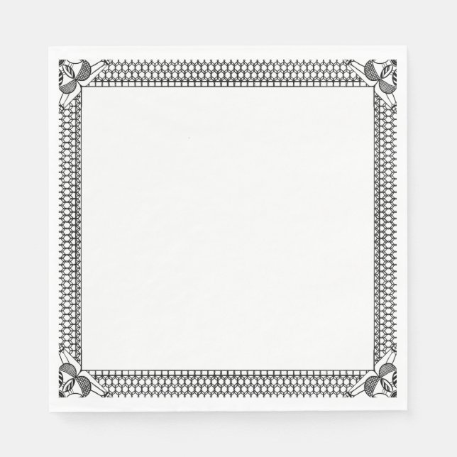 Servilleta De Papel Láminas de encaje de borde (Anverso)