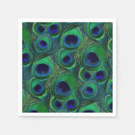 Servilleta De Papel Láminas de papel de pluma verde, azul, morado