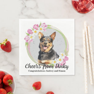 Servilleta De Papel Lancashire Heeler Boda Napkin Con Foto De Perros