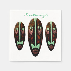 Servilleta De Papel Larga máscara tiki Thunder_Cove