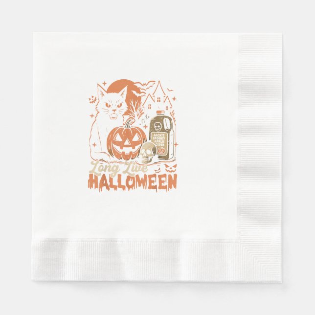 Servilleta De Papel Larga vida a Halloween (Anverso)