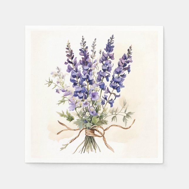 Servilleta De Papel Larkspur Romántico (Anverso)