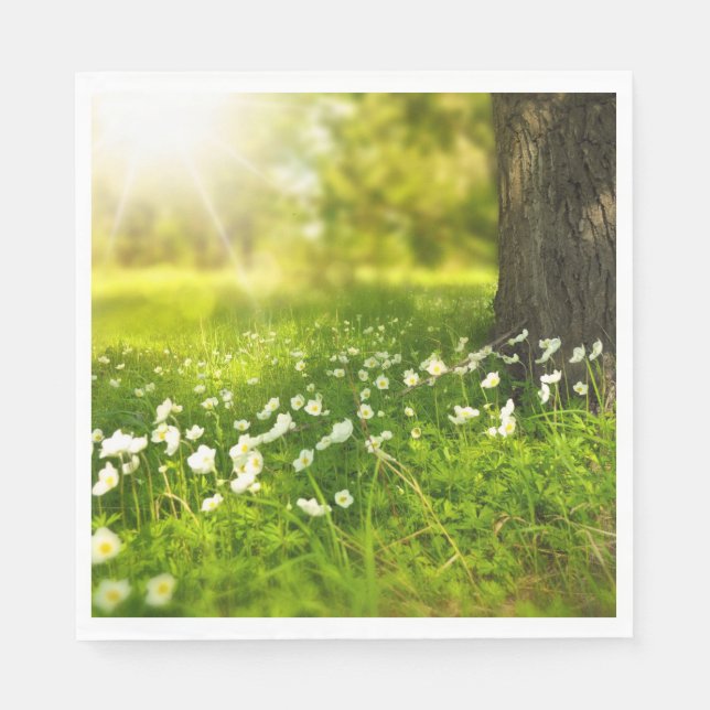 Servilleta De Papel Las alegrías de la primavera (Anverso)