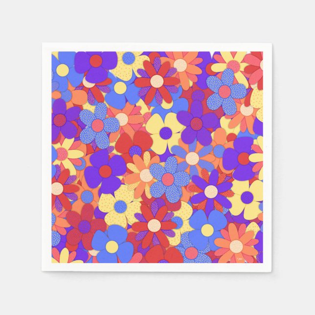 Servilleta De Papel Las bulliciosas servilletas Bouquet (Anverso)