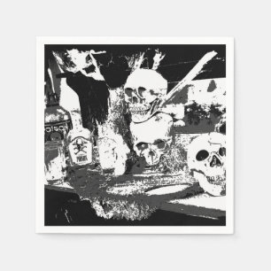 Servilleta De Papel Las Calaveras Lo Tienen - Diseño de Halloween