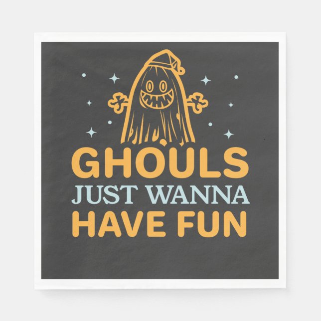 Servilleta De Papel ¡Las Chicas Solo Quieren Divertirse! Halloween (Anverso)