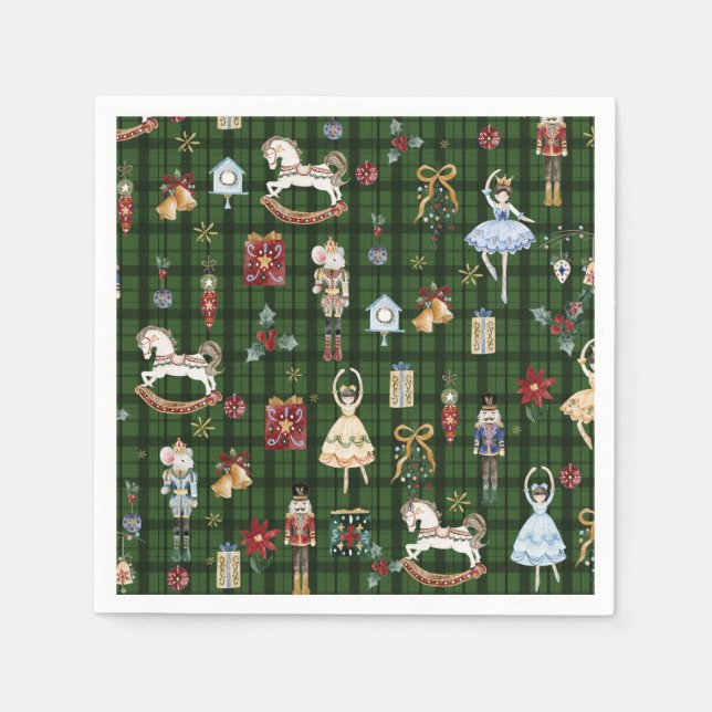 Servilleta De Papel Las fábricas de Navidades del Ballet de Nutcracker (Anverso)