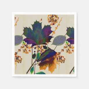 Servilleta De Papel Las hojas de otoño en los colores reales