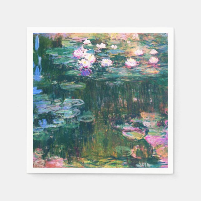 Servilleta De Papel Las lacrimógenas de agua de Monet (Anverso)