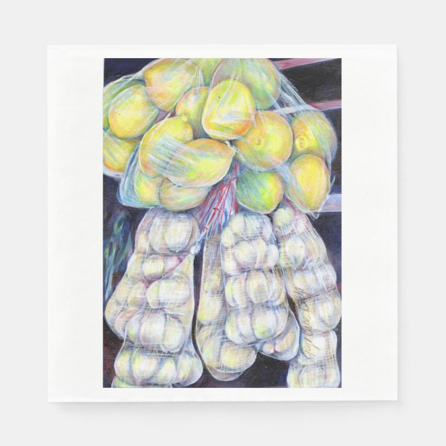 Servilleta De Papel Las maravillas de los mercados occidentales, Singa (Anverso)