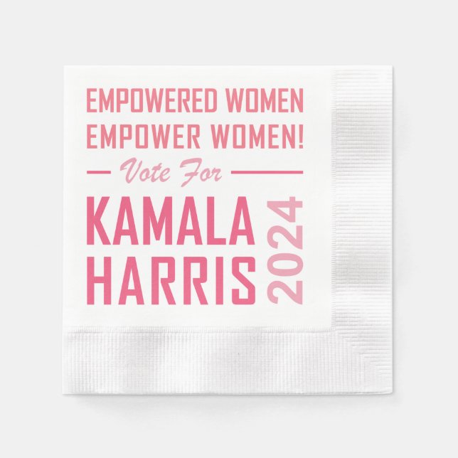 SERVILLETA DE PAPEL ¡LAS MUJERES EMPODERADAS EMPODERAN A LAS MUJERES! (Anverso)