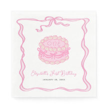 Las niñas solo quieren ser un lazo rosa en su 1er 