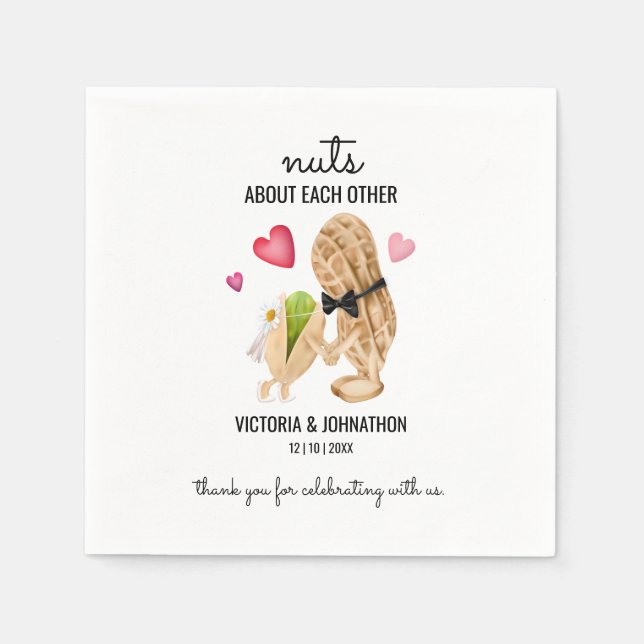 Servilleta De Papel Las Nueces Entre Ellas Son Graciosas (Anverso)