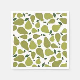 Servilleta De Papel Las parejas de pera afortunadas