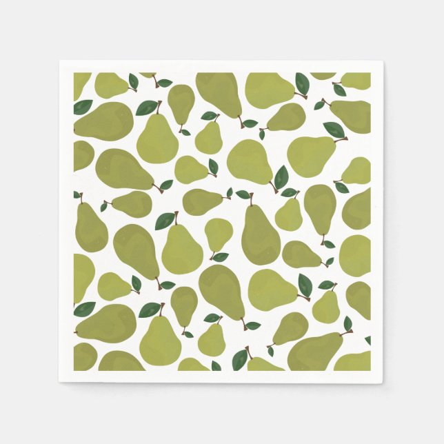 Servilleta De Papel Las parejas de pera afortunadas (Anverso)