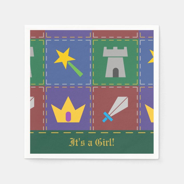 Servilleta De Papel Las servilletas Baby Shower de Fantasy One Wee (Anverso)