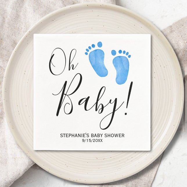 Servilleta De Papel Las servilletas Baby Shower de Oh Baby Boy (Subido por el creador)