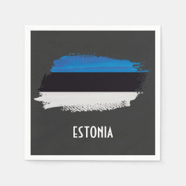 Servilleta De Papel Las servilletas de Estonia. Colores estonios
