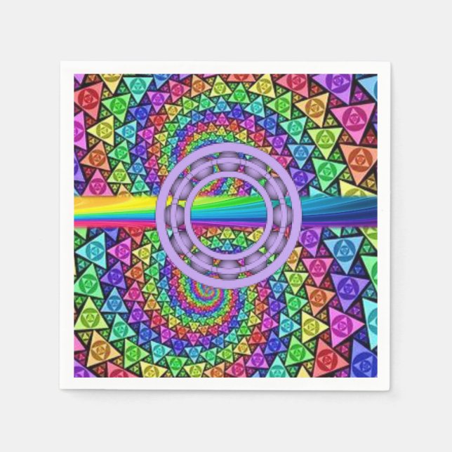 Servilleta De Papel Las servilletas de papel coloridas (Anverso)