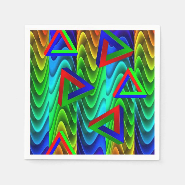 Servilleta De Papel Las servilletas de papel coloridas (Anverso)