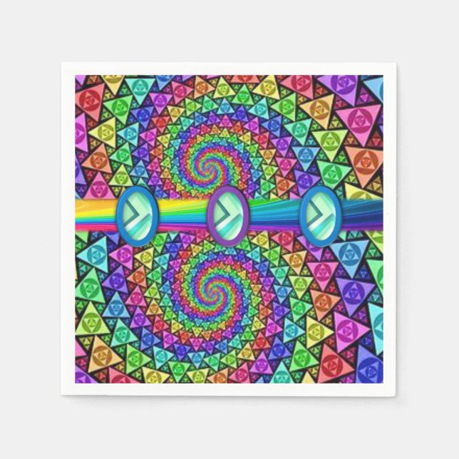 Servilleta De Papel Las servilletas de papel coloridas (Anverso)