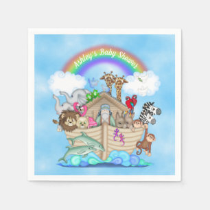 Servilleta De Papel Las servilletas de papel de Baby Shower Ark person