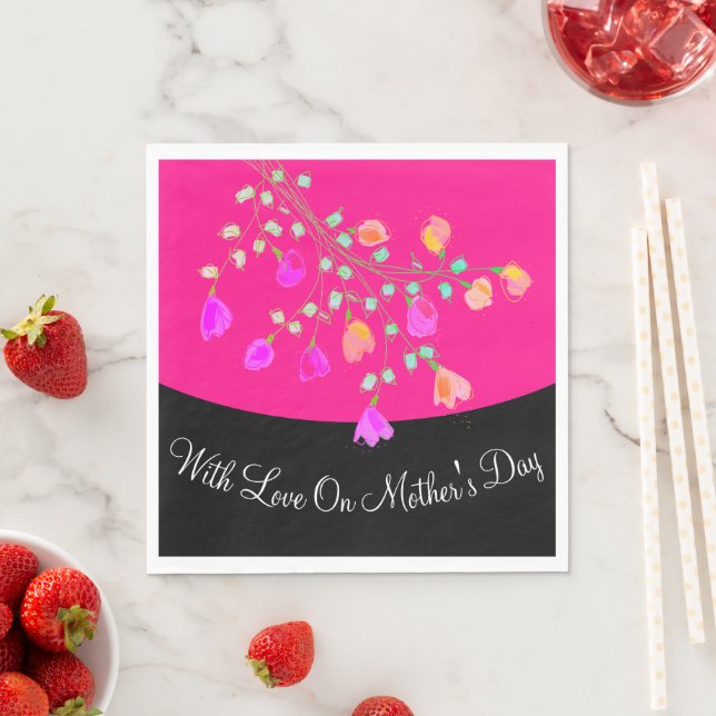 Servilleta De Papel Las servilletas de papel de Día de la Madre se per (In situ)