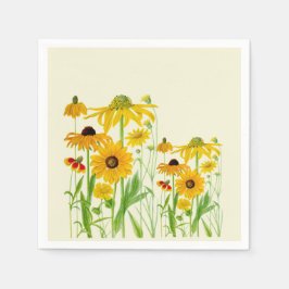Servilleta De Papel Las servilletas de papel de los primos de girasol
