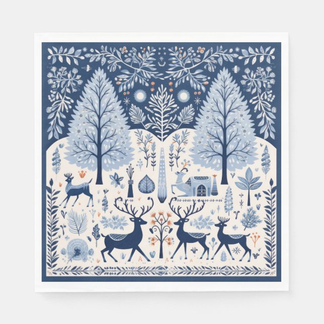 Servilleta De Papel Las servilletas de temporada (Anverso)