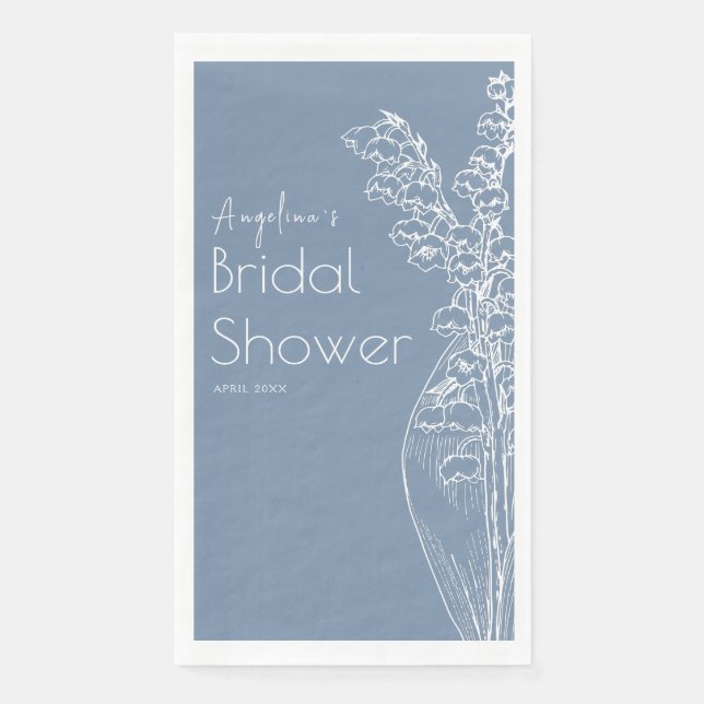 Servilleta De Papel Las servilletas fiestas para una ducha de novia. (Anverso)