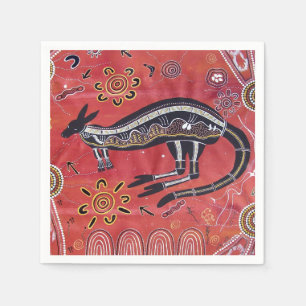 Servilleta De Papel Las servilletas Kangaroo Dreaming