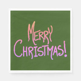Servilleta De Papel Las servilletas Ombré Merry Christmas