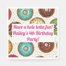 Servilleta De Papel Las servilletas personalizadas del Fiesta Donut