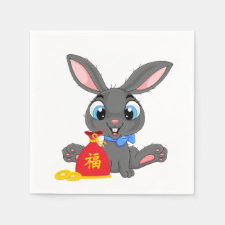 Servilleta De Papel Las servilletas Red Sack, Personalizado de Conejo