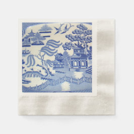 Servilleta De Papel Las Terneras De Cócteles Blue Willow Te Harán Orgu