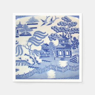 Servilleta De Papel Las Terneras De Cócteles Blue Willow Te Harán Orgu