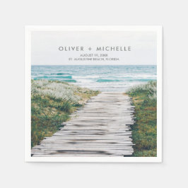 Servilleta De Papel Las toallas Bodas personalizadas de Florida Beach