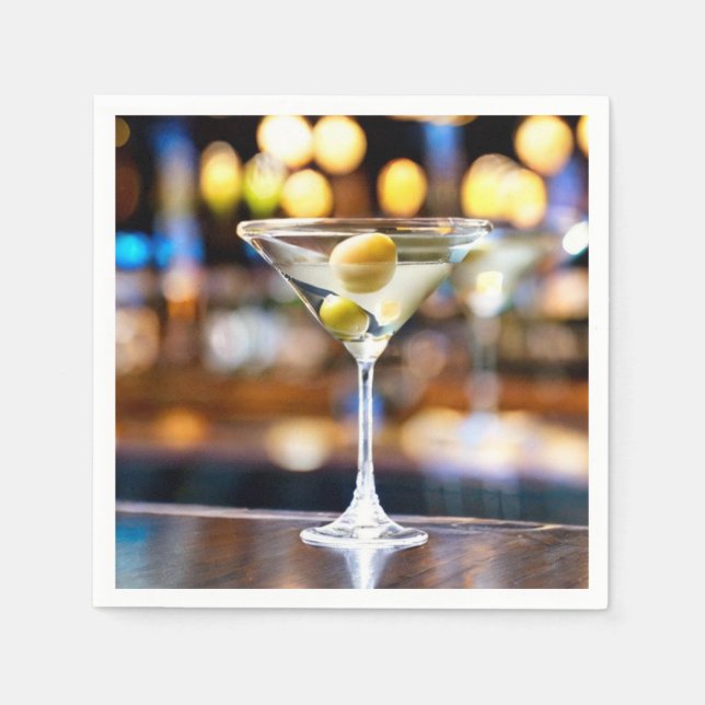 Servilleta De Papel Las toallas de Martini perfectas (Anverso)