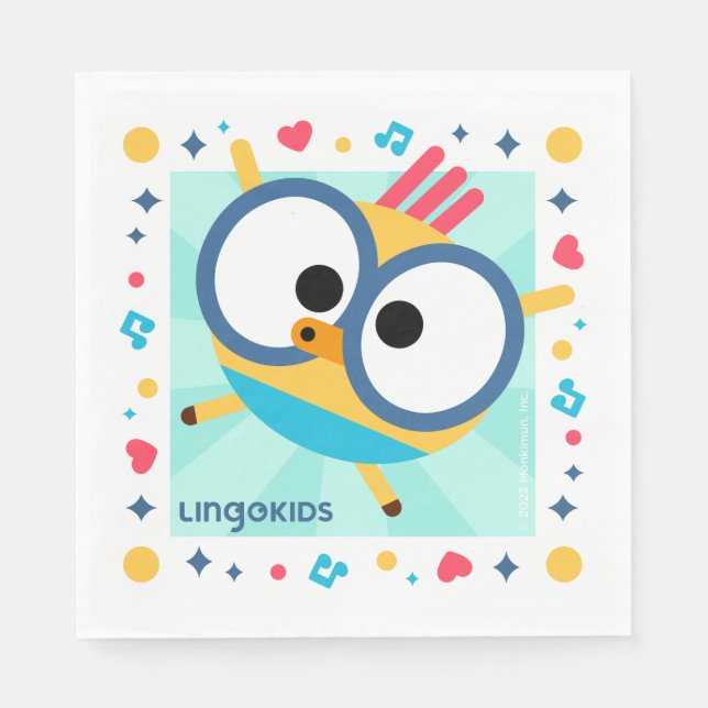 Servilleta De Papel Las toallas de papel Fiesta de Lingokids con Billy (Anverso)