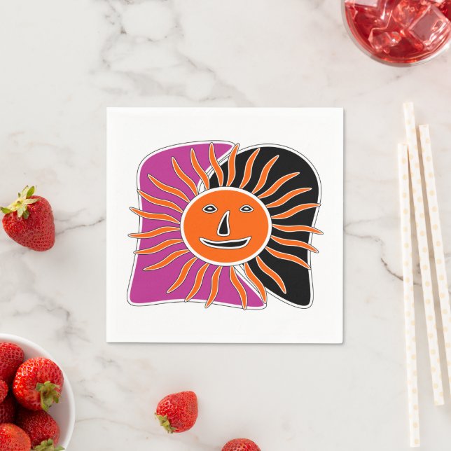 Servilleta De Papel Las toallas solares sonrientes (In situ)